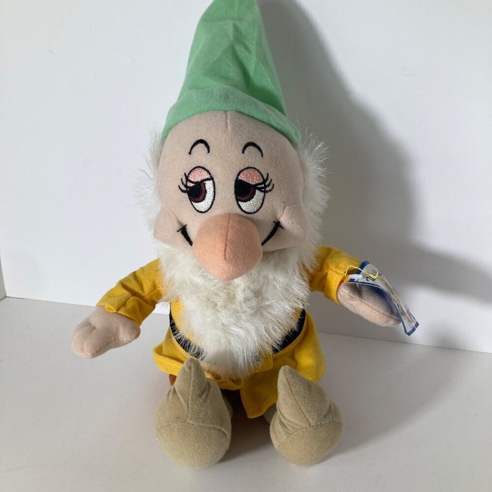 Disney Snow White Seven Dwarfs Bashful Plush‎ Toy 12"